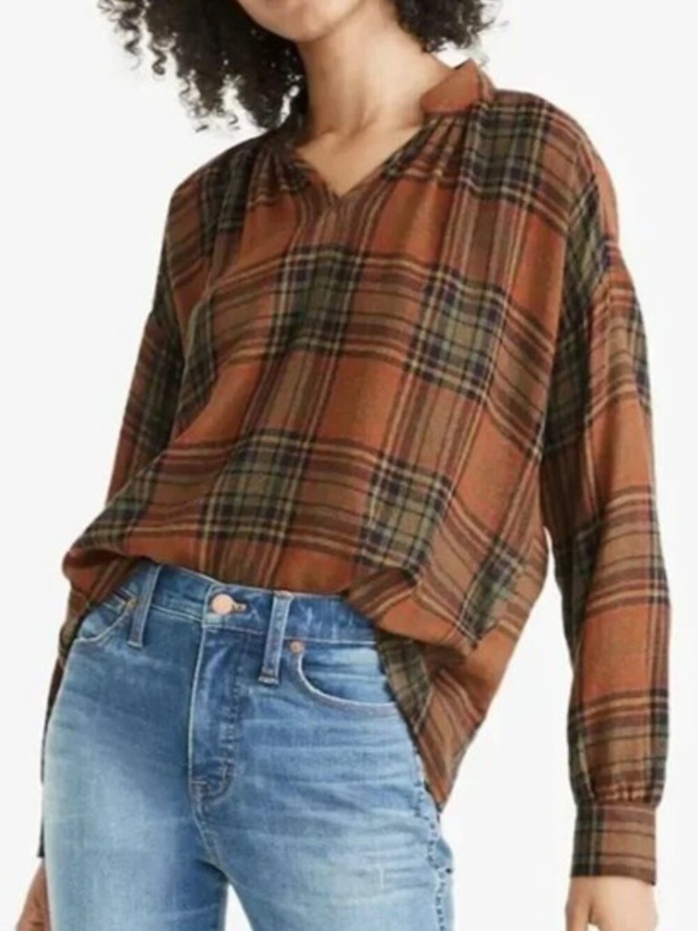 NWOT Madewell Highroad Popover Shirt, sz M
